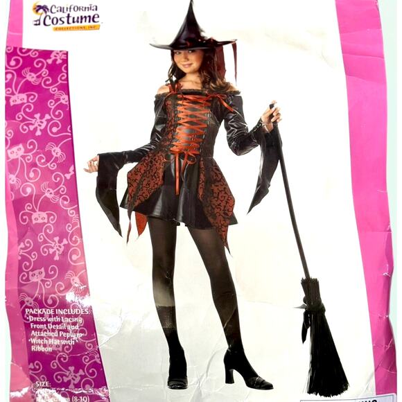 Witch Abracadabra Girls Witch Costume Teen Youth Sz X- Large (12-14) Cosplay - Picture 1 of 11